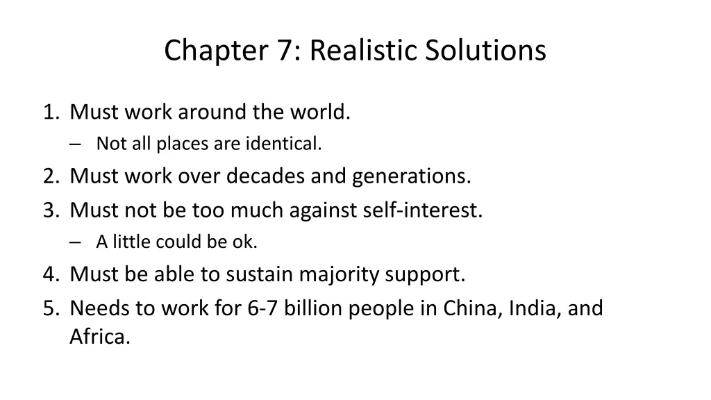 chapter 7 realistic solutions