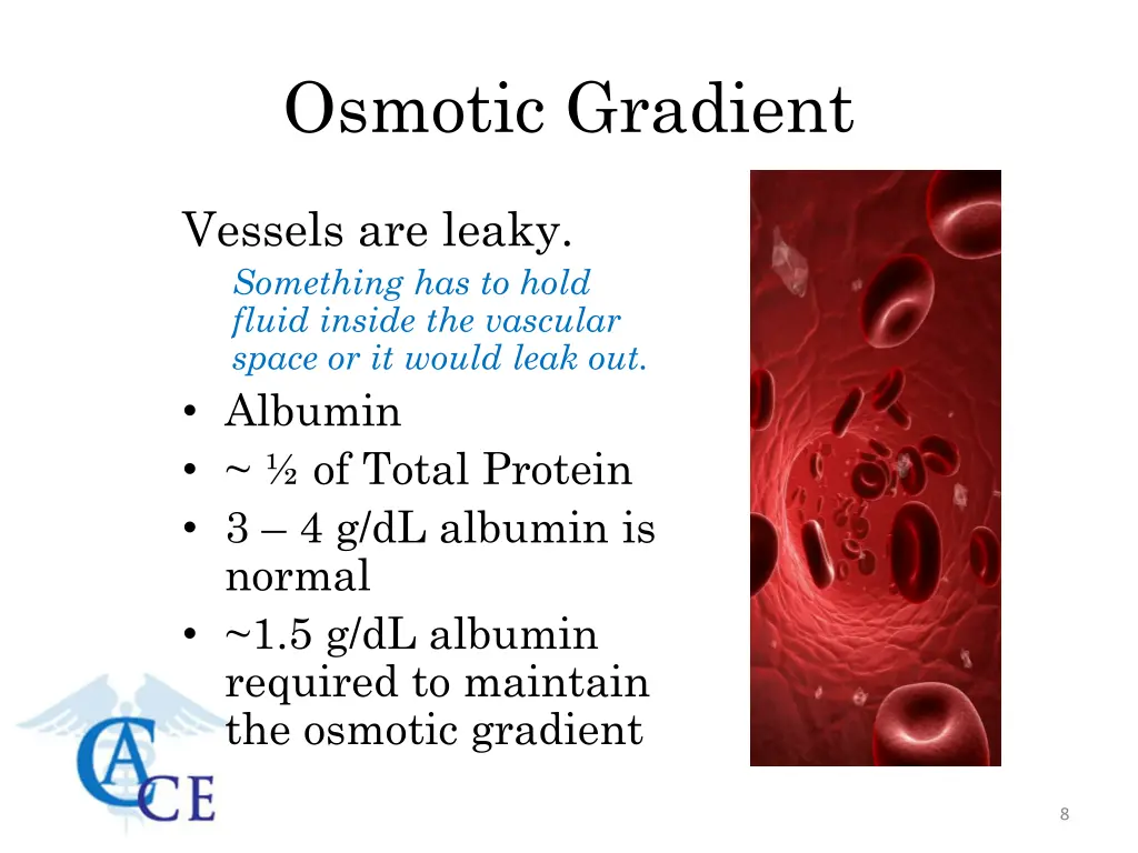 osmotic gradient