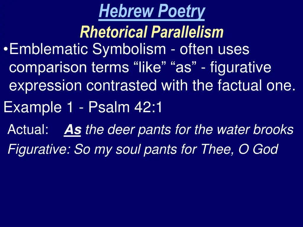 hebrew poetry rhetorical parallelism 1