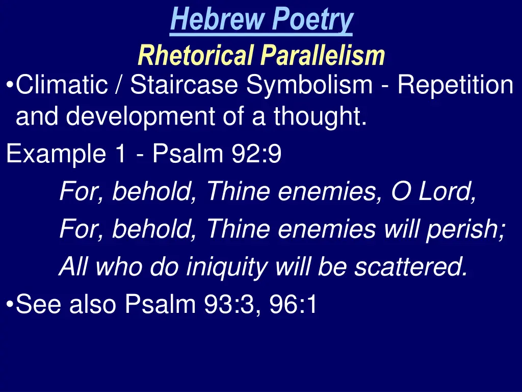 hebrew poetry rhetorical parallelism 3