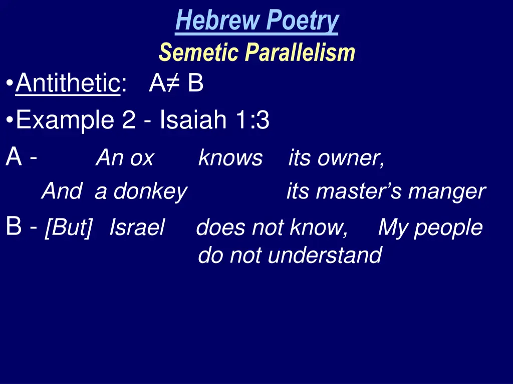 hebrew poetry semetic parallelism 2