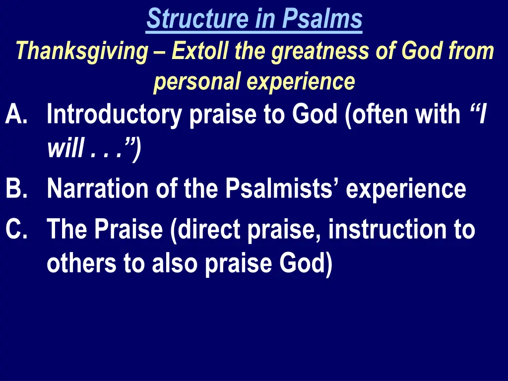 structure in psalms 1