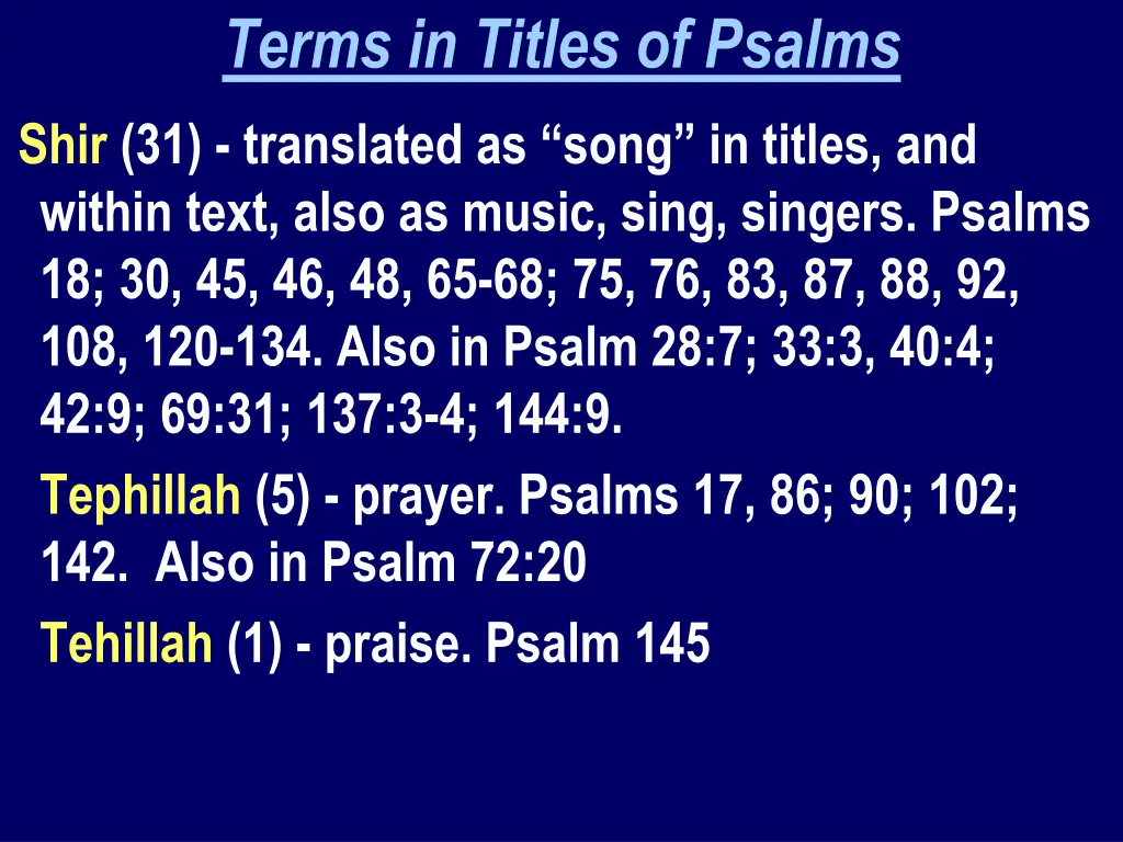 terms in titles of psalms 2