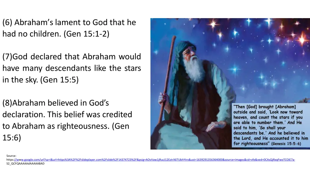 6 abraham s lament to god that he had no children