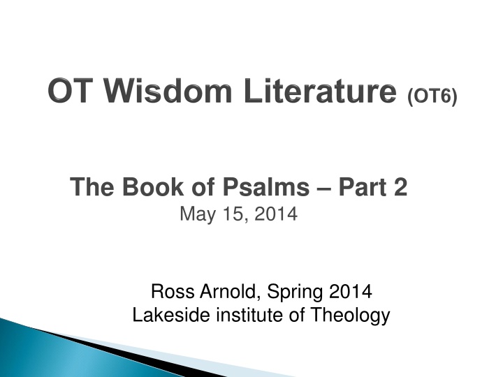 the book of psalms part 2 may 15 2014