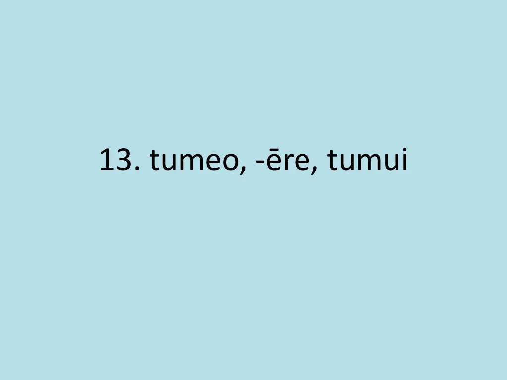 13 tumeo re tumui