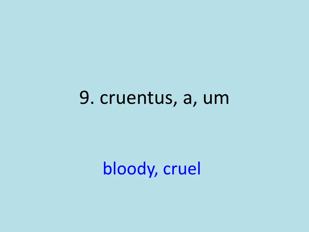 9 cruentus a um 1