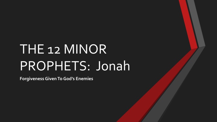 the 12 minor prophets jonah