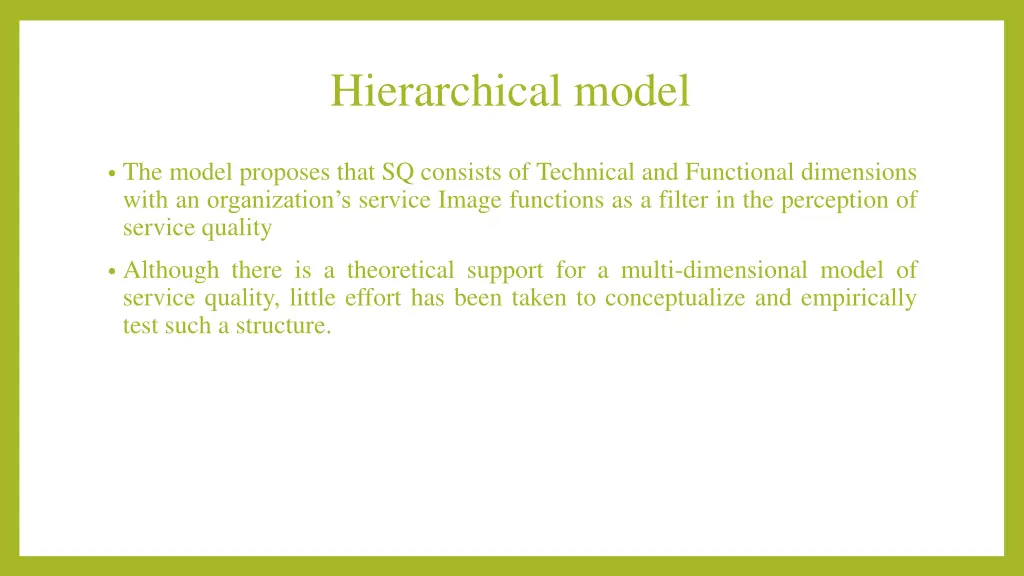 hierarchical model 1