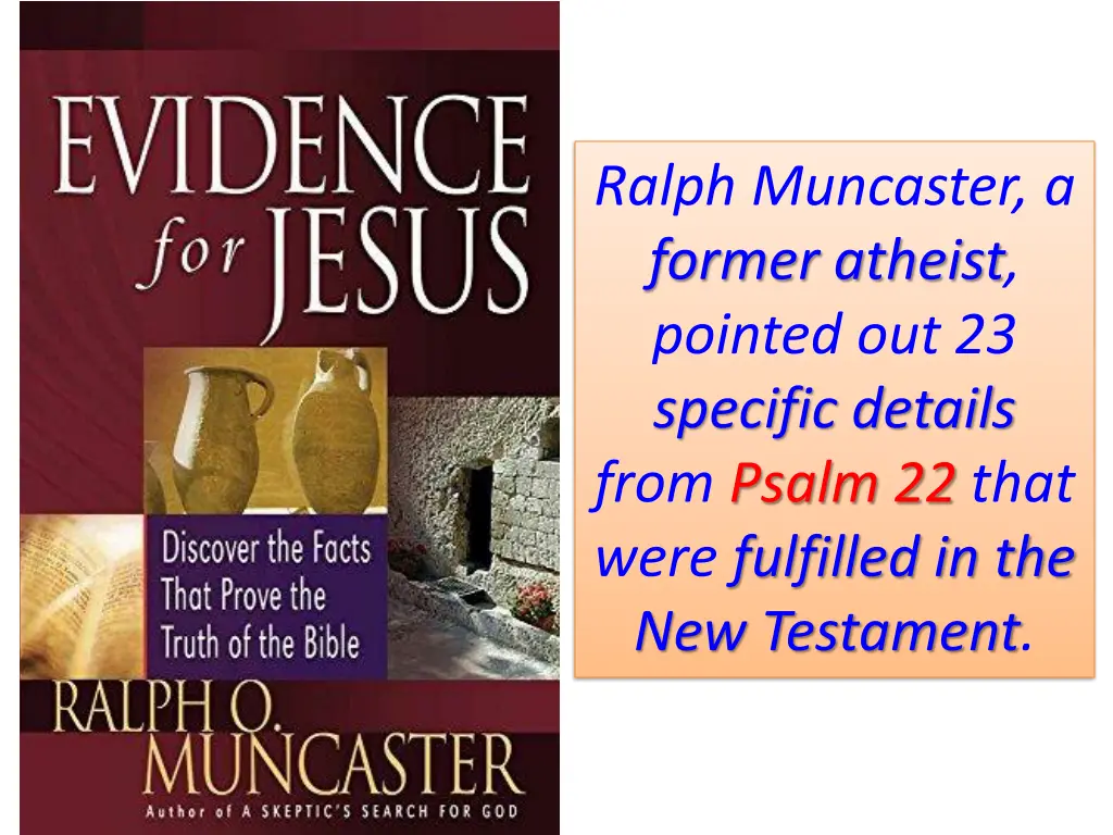 ralph muncaster a former atheist pointed