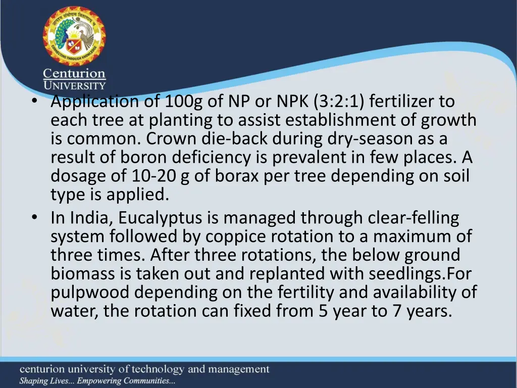 application of 100g of np or npk 3 2 1 fertilizer