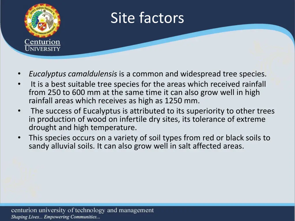 site factors