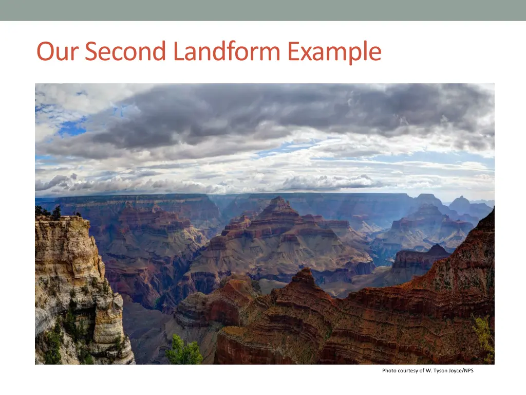 our second landform example