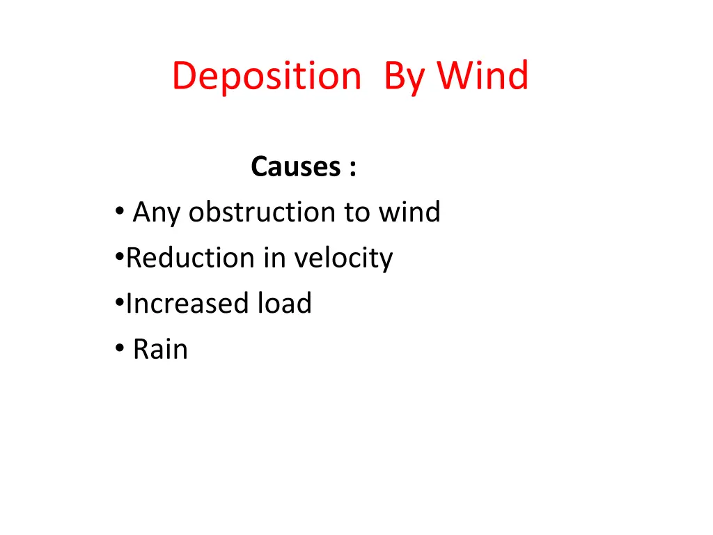 deposition by wind