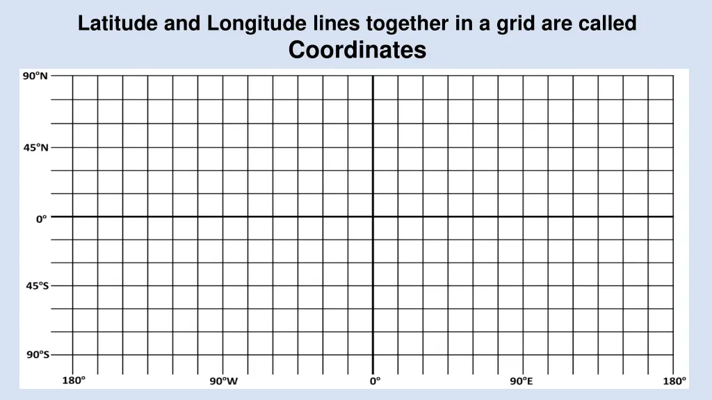 latitude and longitude lines together in a grid