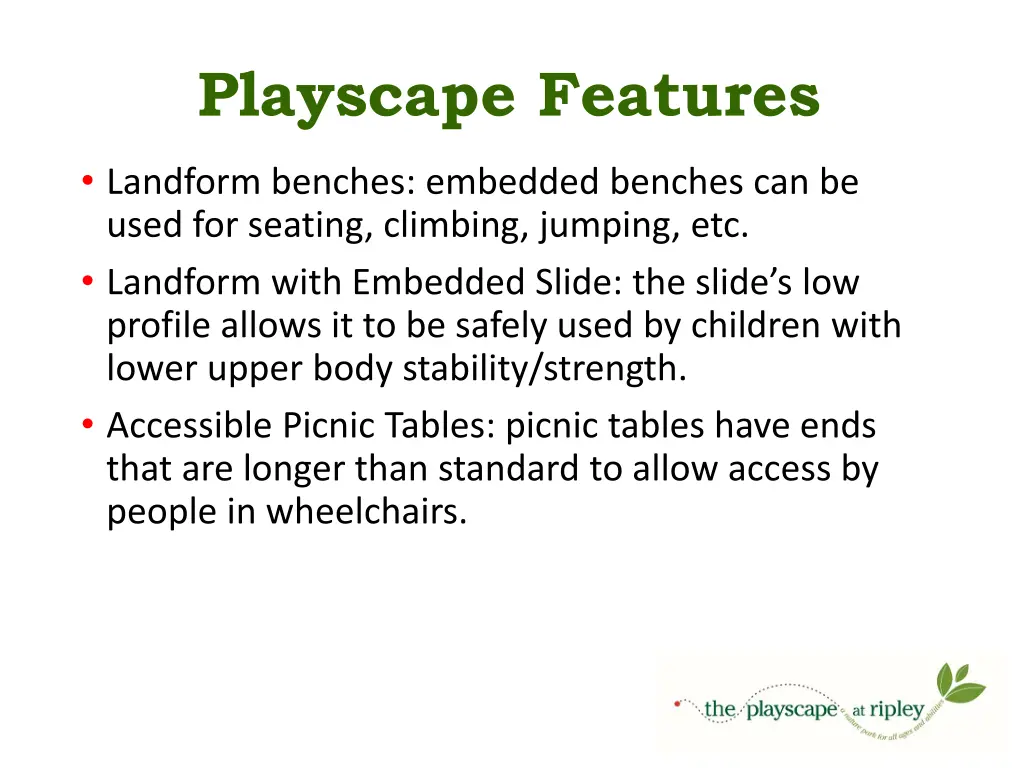 playscape features 2