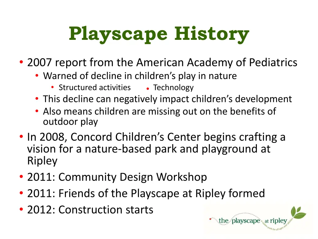 playscape history