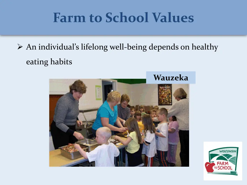 farm to school values