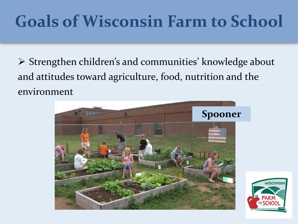 goals of wisconsin farm to school 1