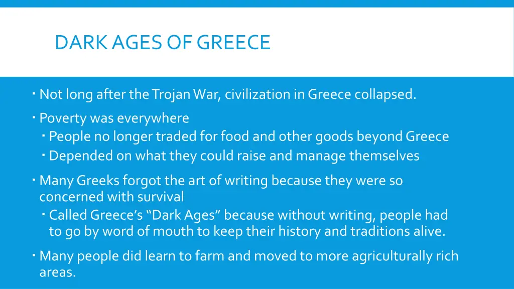 dark ages of greece