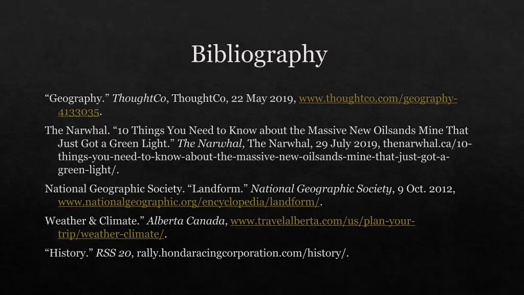 bibliography