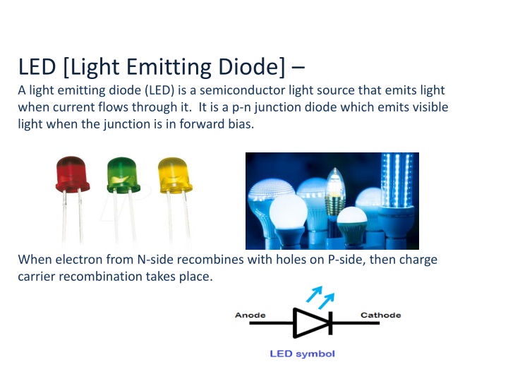 led light emitting diode a light emitting diode