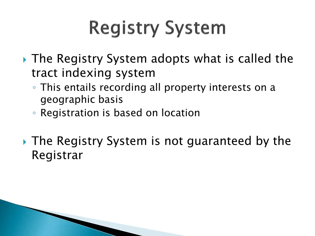 the registry system adopts what is called