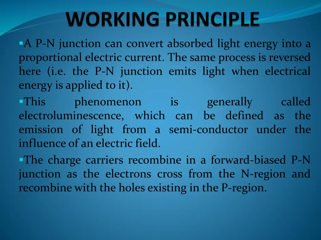 a p n junction can convert absorbed light energy