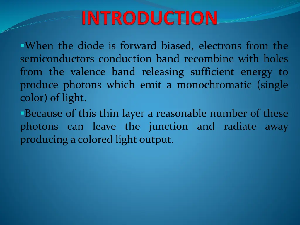 when the diode is forward biased electrons from