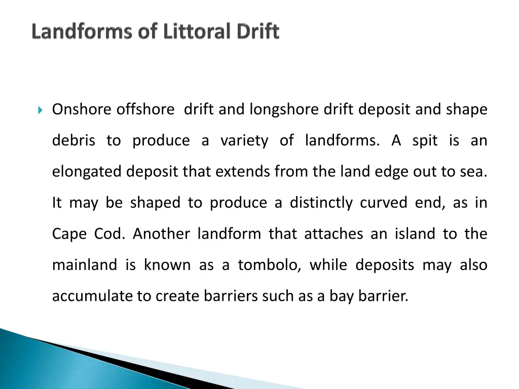 onshore offshore drift and longshore drift