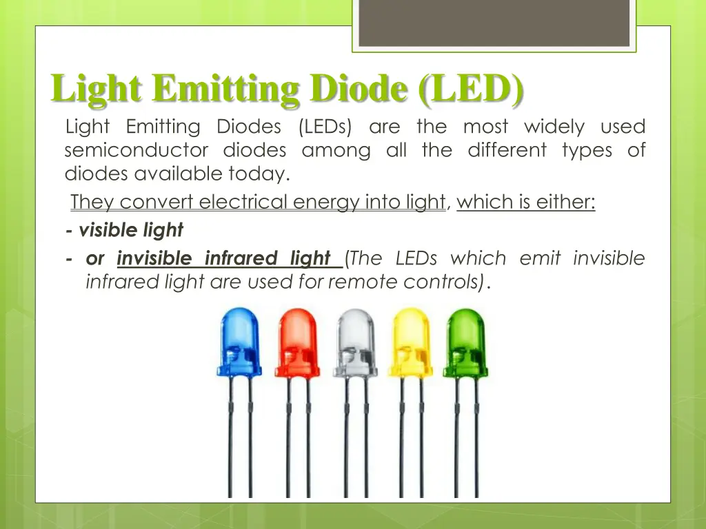 light emitting diode led