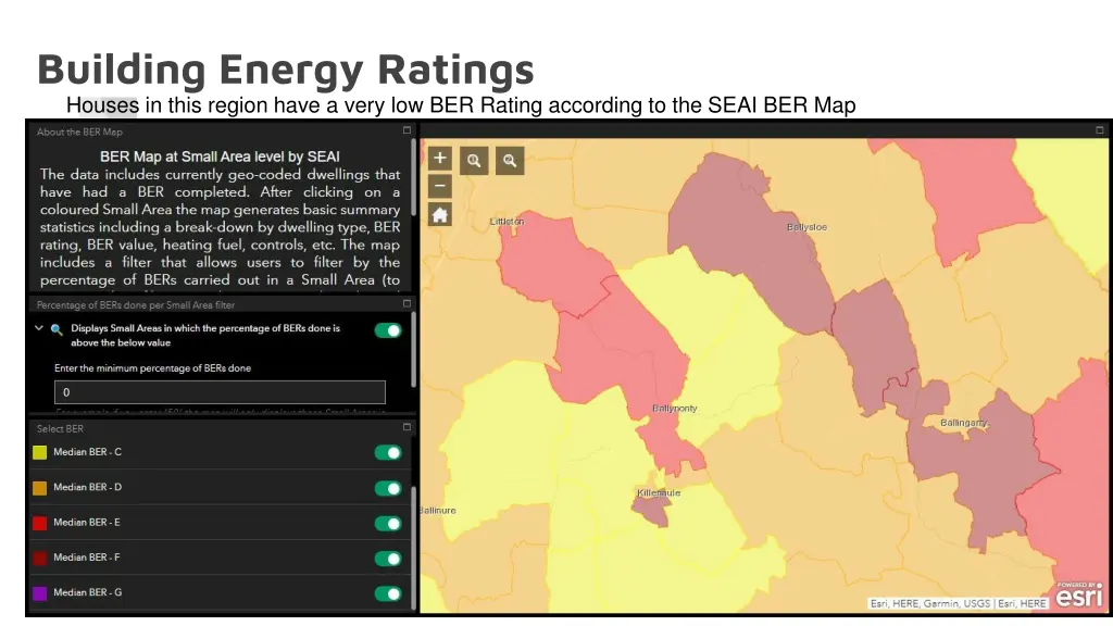 building energy ratings houses in this region