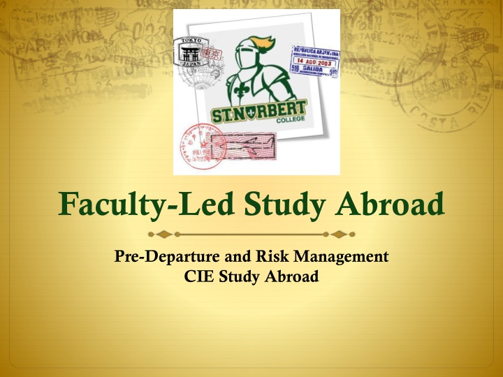 faculty led study abroad