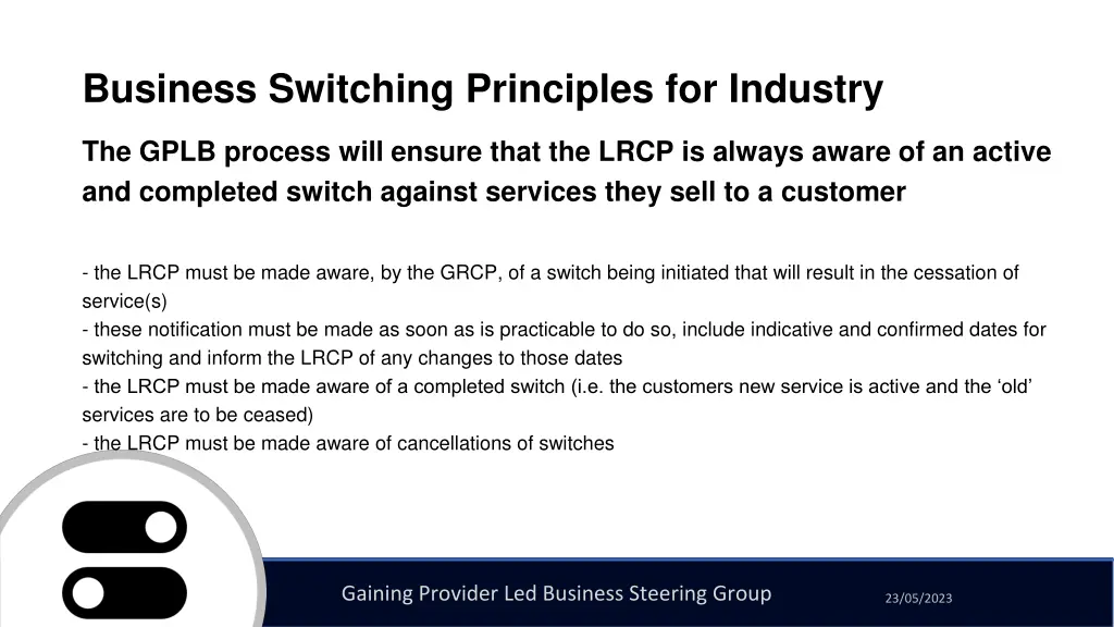 business switching principles for industry 11