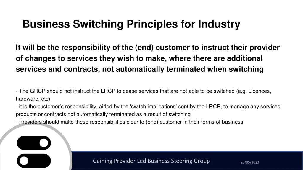 business switching principles for industry 15