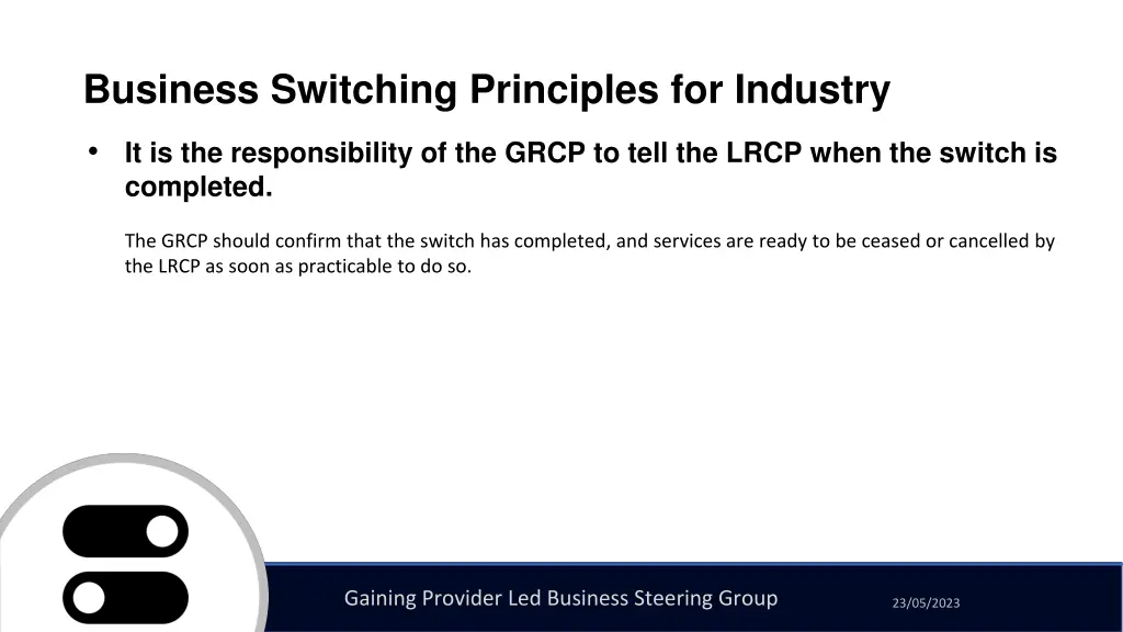 business switching principles for industry 18