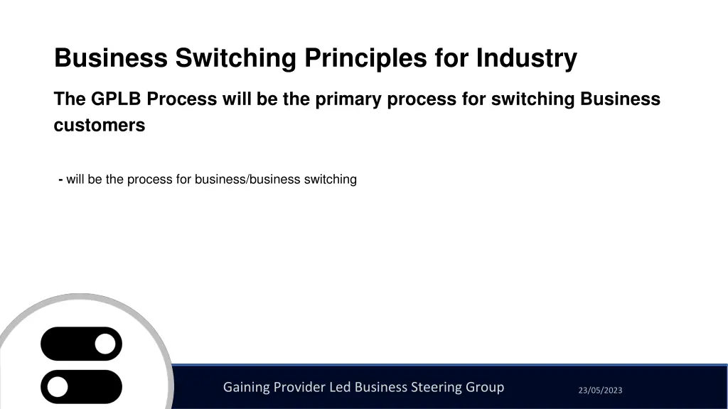 business switching principles for industry 3