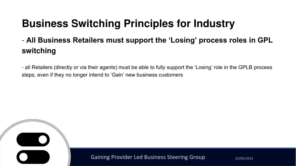 business switching principles for industry 6