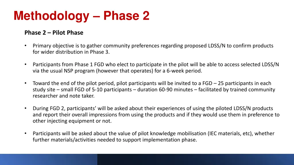 methodology phase 2