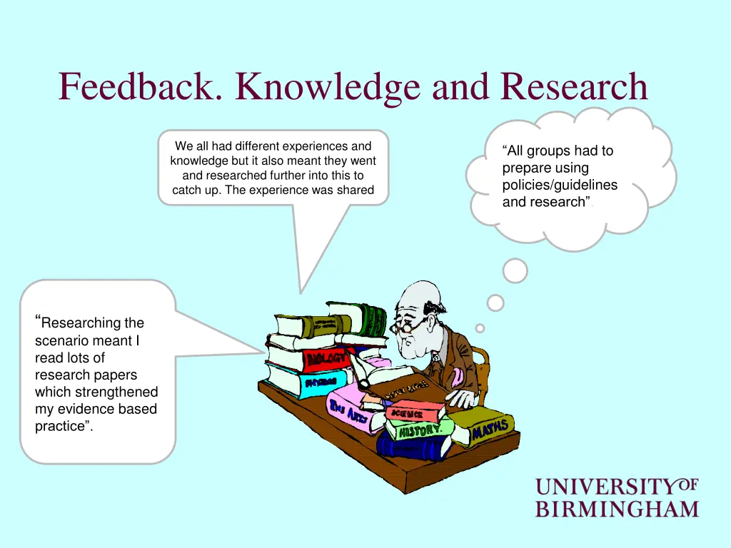 feedback knowledge and research