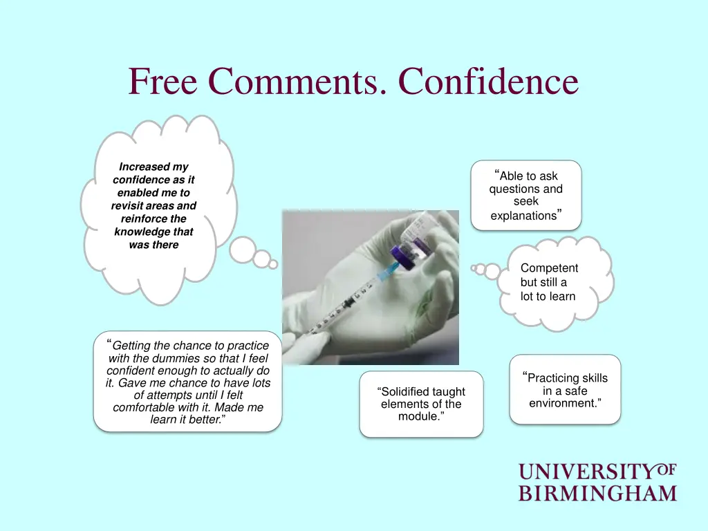 free comments confidence