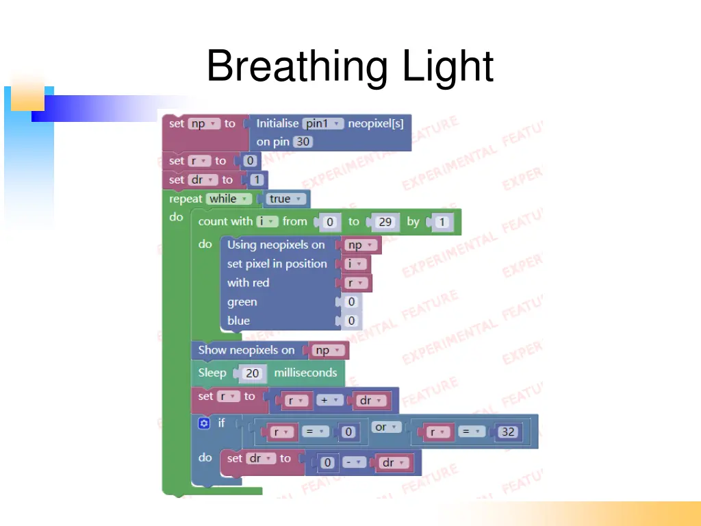 breathing light