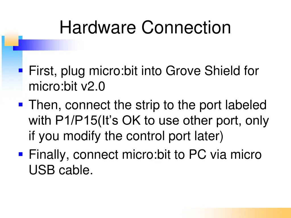 hardware connection