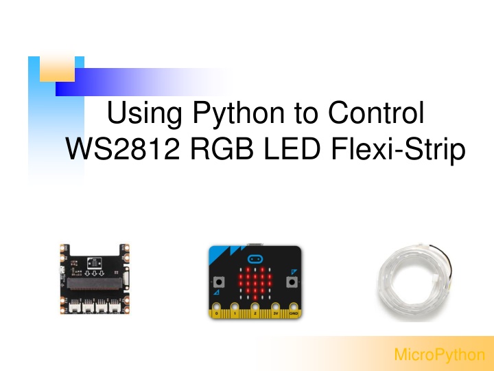 using python to control ws2812 rgb led flexi strip