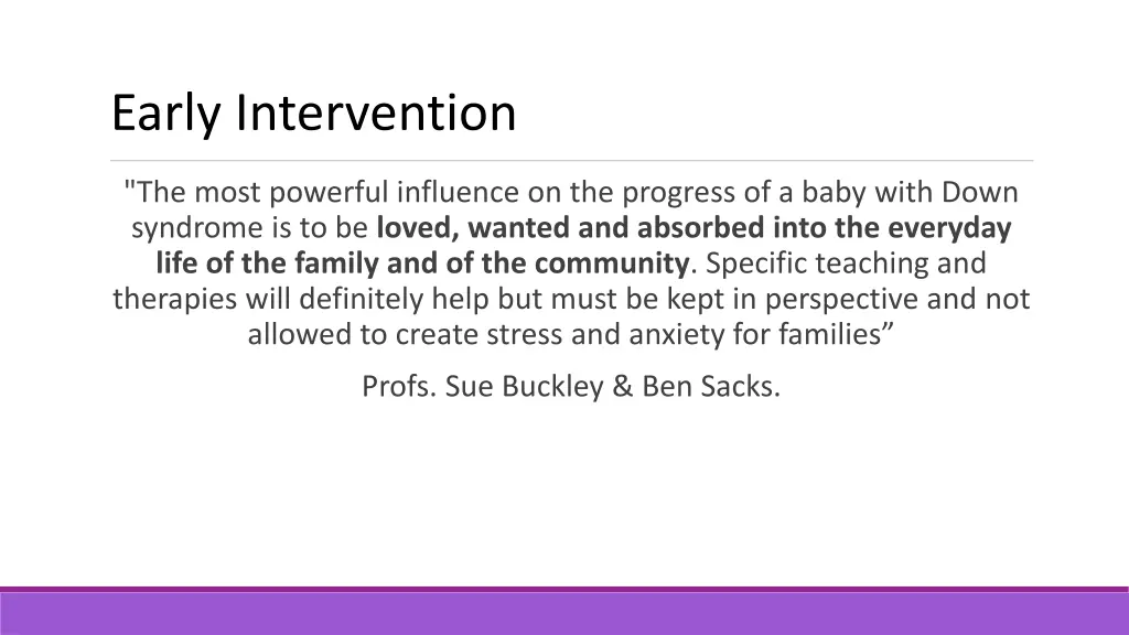 early intervention 1