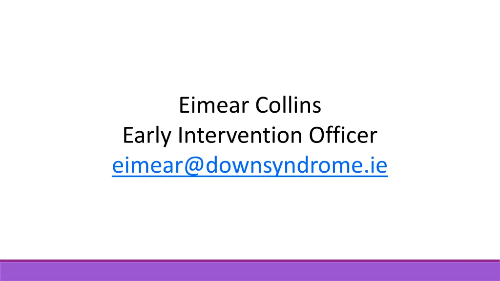 eimear collins early intervention officer