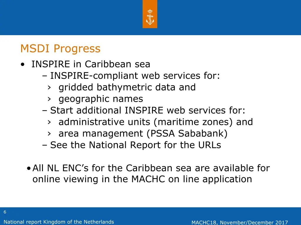 msdi progress inspire in caribbean sea inspire