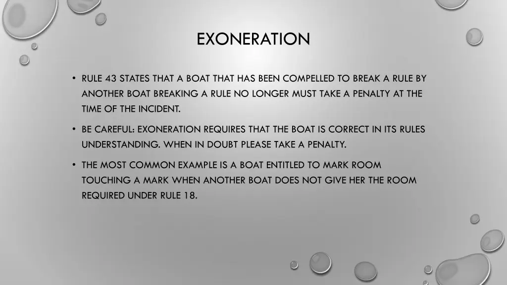 exoneration