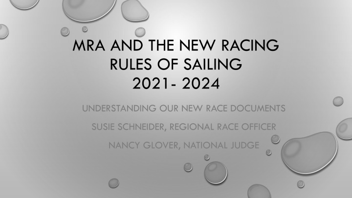 mra and the new racing rules of sailing 2021 2024