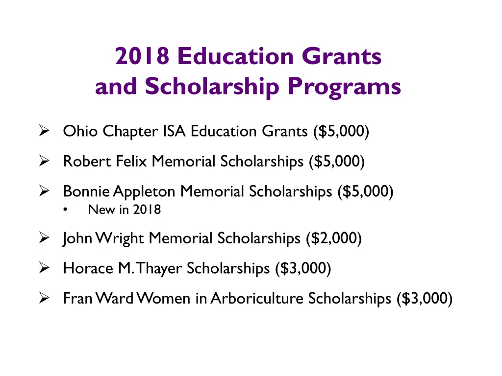 2018 education grants and scholarship programs